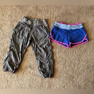 Girls Ivivva by Lululemon Lot of 2 Dance Pants and Speed Shorts Size 14